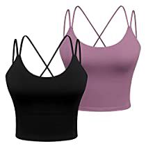 Bra For Women, Running Workout, Yoga Bra, Crop Tank Top, Crop Tank, 2 Pack, Sports Bra, Tank Top, Yoga