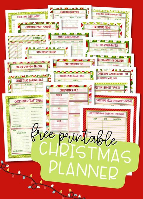 Christmas Planner Printables Free, Free Printable Christmas Planner, Christmas Planner Free, Christmas Party Planner, Christmas Planner Printables, Printable Christmas Planner, To Do Planner, Christmas Organization, Christmas Planning