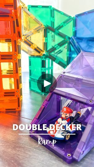 16K views · 412 reactions | Comment “DOUBLE” for build instructions 🌈🌈  Watch as your little ones race down both levels of this colorful creation! With its vibrant design and exciting dual tracks, this rainbow ramp promises endless hours of STEM play and creative building. Ready, set, go! 🏎️  #PandaMommyTeacher #MagneticTiles #STEMPlay #CreativeKids #RainbowRamp #DoubleDeckerFun #EducationalToys #LearningThroughPlay | Alice | Magnetic Tiles Play Ideas | urbanverbunk · Original audio Magnatile Ideas, Magnatiles Ideas, Inside Games, Creative Building, Car Ramps, Tiles Ideas, Ready Set Go, Magnetic Tiles, Play Ideas