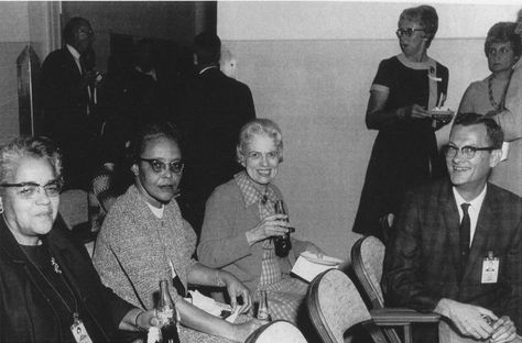 Dorothy Vaughan (left), Leslie Hunter (middle), Vivian Adair (right). (Photo by NASA/Beverly Golemba) Female Mathematicians, Space Hero, John Glenn, Katherine Johnson, Franklin Roosevelt, Hidden Figures, Women Scientists, Space Race, African American Women