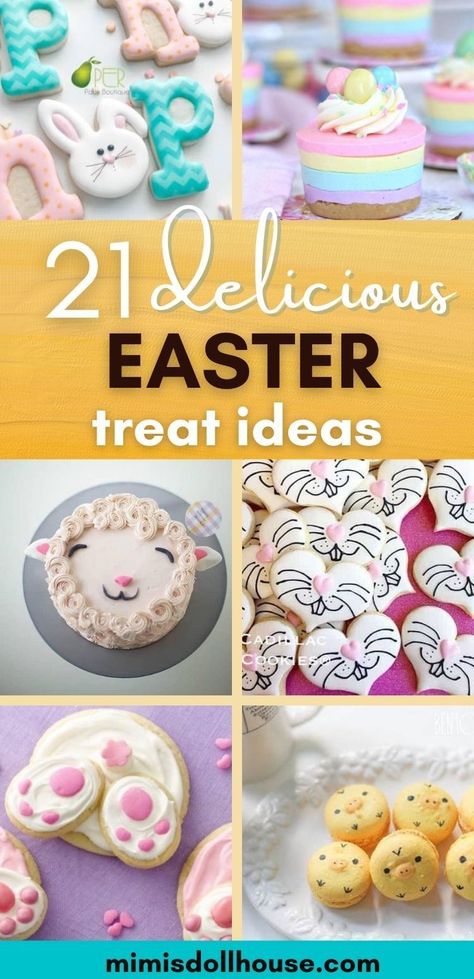 Amazing Desserts for Easter you will be excited to make! Looking for some fun Easter Desserts that just scream spring? Want some delicious Easter treats to bake with your kids? Sometimes the best part of a holiday is the food! Let's talk about some of the best and most creative ideas for stepping up your Easter baking game! I have some super cute and yummy Easter dessert ideas to share. #easter #party #parties #holiday #baking #bunny #treats #desserts #diy #easterparty #cookies Easter Finger Desserts, Cute Easter Desserts For Kids, Cute Easter Dessert Ideas, Easter Baking For Kids, Easter Bites, Fun Easter Desserts, Easter Treats For Adults, Easter Desserts For Kids, Desserts For Easter