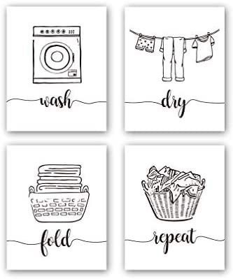 Laundry Room Quotes, Laundry Quotes, Wash Dry Fold Repeat, Laundry Art, White Laundry Rooms, Laundry Wall Art, Laundry Humor, Laundry Room Art, Laundry Symbols