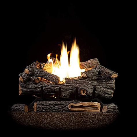 Amazon.com: Sure Heat RS30VFTNG Gas Fireplace Logs, 30", Oak: Home & Kitchen Vented Fireplace, Gas Fire Logs, Ventless Gas Logs, Glowing Embers, Natural Gas Fireplace, Gas Log Sets, Masonry Fireplace, Fireplace Logs, Gas Fireplace Logs