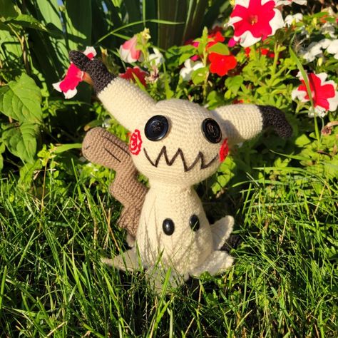 Crochet Mimikyu Pattern Free, Mimikyu Crochet Pattern Free, Crochet Mimikyu, Mimikyu Crochet, Free Pokemon Crochet Patterns, Pokemon Mimikyu, Pokémon Crochet, Crochet Characters, Cotton Crochet Patterns