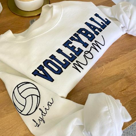 Tapather Volleyball Mom Sweatshirt, Volleyball Embroidery, Volleyball Hoodies, Volleyball Sweatshirts, Volleyball Team Gifts, Embroidered Products, Volleyball Mom Shirts, Volleyball Shirts, Volleyball Quotes