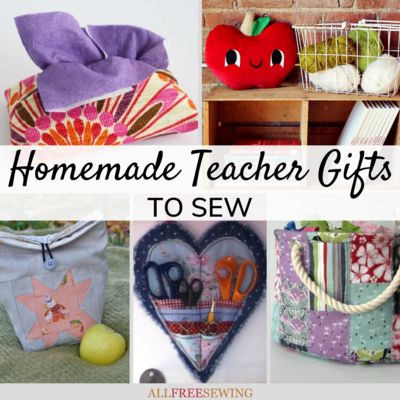 Sewing Ideas For Gifts, Teacher Appreciation Week Ideas, Appreciation Week Ideas, Gifts To Sew, Christmas Thank You Gifts, Homemade Teacher Gifts, Christmas Sewing Patterns, Handmade Teacher Gifts, Toddler Teacher