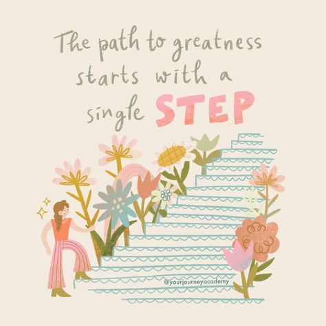 🌟Dreaming big but not sure where to begin? 🤔The journey to greatness often begins with a single, seemingly small step - a step that holds the potential to transform our lives in profound ways. 💪💫 Embracing that initial step is not just about overcoming obstacles; it’s about embracing the growth mindset, understanding that every small step forward contributes to monumental progress. 🚀💖 Join us as we navigate the path to greatness together, one courageous step at a time. 🌈 Don’t forget to follo... One Step At A Time Quote, Growth Quotes Mindset, Children Quotes, Growth Mindset Quotes, Mural Ideas, Overcoming Obstacles, Small Step, Growth Quotes, Time Quotes