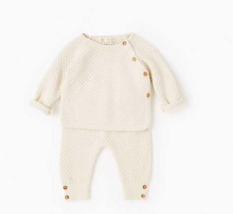 Cream colored silk cotton set from Zara. http://www.stylemepretty.com/living/2016/08/04/these-itty-bitty-baby-outfits-are-the-cutest-thing-youll-see-all-week/ Zara Spring, Itty Bitty Baby, Zara Baby, Cotton Jumper, Silk Knit, Leggings Set, Long Sleeve Knit Sweaters, Knitted Baby, Open Knit Sweater