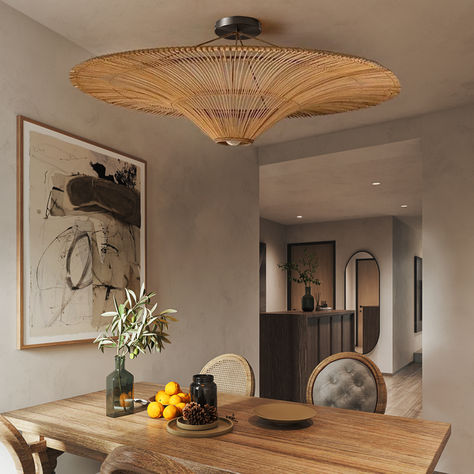 Wabi Sabi Japanese, Rattan Ceiling, Diy Luminaire, Fabric Chandelier, Living Room Light Fixtures, Dining Room Pendant, Rattan Lamp, Rattan Pendant, Wooden Pendant Lighting