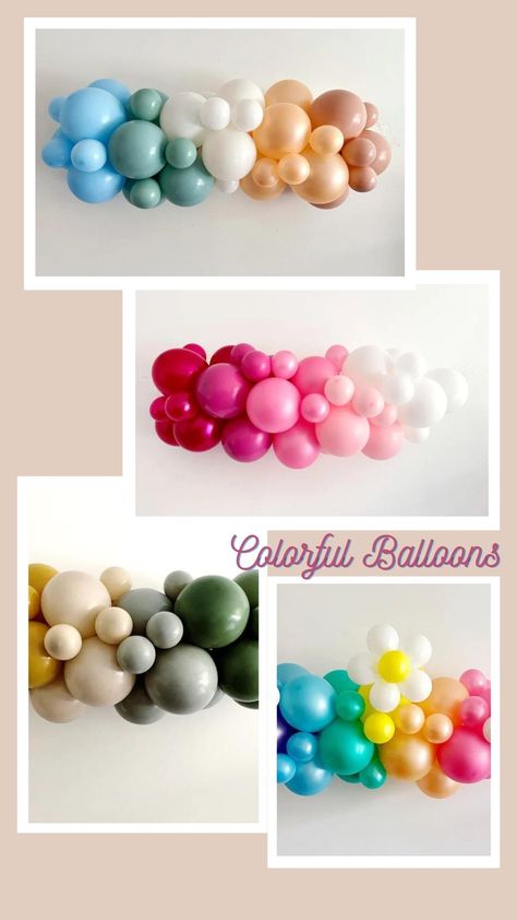 Color your world with our vibrant and stunning Balloon Garland Collection! 🎈 From bold hues to pastel dreams, we have a wide range of colorful balloon garlands to suit any occasion. Whether you're planning a birthday bash, baby shower, or simply want to add a pop of color to your space, our balloon garlands are the perfect choice. #ColorfulBalloonGarlands #PartyDecorInspiration #VibrantCelebrations Balloon Arch With Foil Balloons, Short Balloon Garland, Balloon Combinations Color Schemes, Balloon Garland Ideas, Ballon Business, Mini Balloon Garland, Book Themed Birthday Party, Garland Party Decor, Balloon Bar