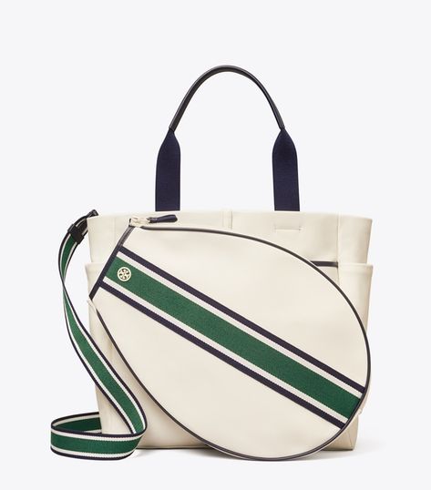 Designer Tote Bags For Women and Mini Tote Bags | Tory Burch Tennis Tote, Tennis Bags, Tennis Bag, Womens Designer Handbags, Designer Totes, Mini Tote Bag, Tennis Clothes, Mini Tote, Pickleball