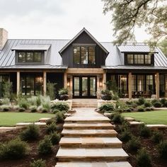 https://pin.it/3q3tnd5Ys House Exterior Medium Size, Modern Rustic Lake House Exterior, Dream Country Home Exterior, Cabin Farmhouse Exterior, Homes In Tennessee, Rustic Home Exterior Ranch Style, Modern Home Siding Ideas Exterior, Barndominiums Exterior, Modern Mountain Home Plans