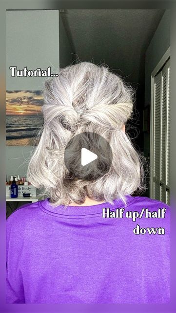 Half Up Half Down Wedding Hair Short Tutorials, Short Hair Half Updo For Wedding, Short Half Updo Hairstyles, Simple Up Dos For Short Hair, Short Hair Half Up Half Down Wedding, Short Hairstyle Women Half Up Half Down, Wedding Hairstyles Half Up Half Down Short Hair, Half Up Half Down For Short Hair, Half Updos For Short Hair