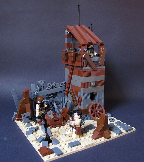 Lego Post Apocalyptic, Wasteland Survivor, Lego Warehouse, Lego Fallout, Warehouse Exterior, Lego Apocalypse, Lego Plans, Lego Zombies, Lego Buildings