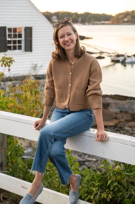 September Musings - STACIE FLINNER England In September, Stacie Flinner, Summer At Home, Excited For Fall, Plain Cardigan, Mother Pictures, Happy September, Classic Style Outfits, How To Start Yoga