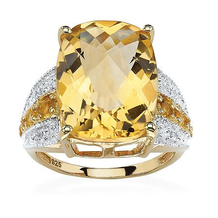 Yellow Topaz Ring, Silver Cocktail, White Topaz Rings, Yellow Citrine, Citrine Stone, Citrine Ring, Mellow Yellow, Topaz Ring, Gold Plated Silver