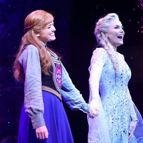 𝐒𝐚𝐦𝐚𝐧𝐭𝐡𝐚 𝐁𝐚𝐫𝐤𝐬 on Instagram: “To my Friend, Co-star & Sister @steph_mckeon 💙 Being on this journey with you has been ✨magic✨ Cheers to the memories we have made and the…” Frozen On Broadway, Samantha Barks, Frozen Musical, The Snow Queen, Frozen Characters, Dream Theater, Hans Christian Andersen, Theatre Life, Hans Christian