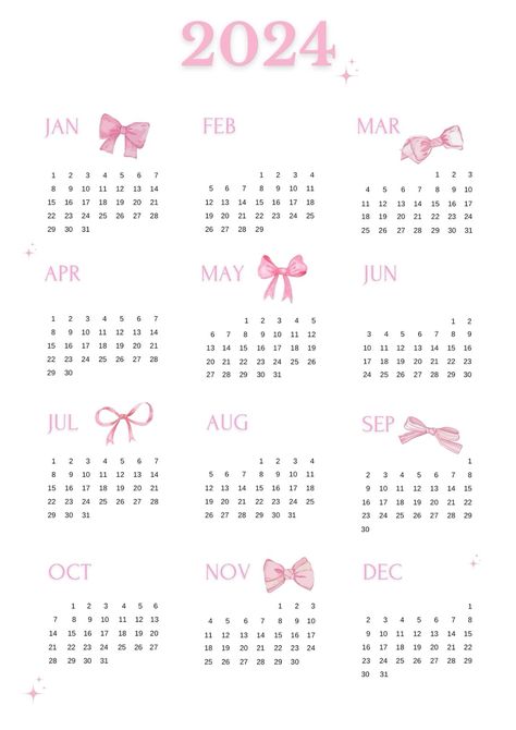 2024 Coquette Calendar 🎀 digitalplanning Coquette Calendar, Coquette Planner, Girly Calendar, Coquette Poster, Aesthetic Digital Planner, Pink Calendar, Pink Wallpaper Ipad, Daily Schedules, Coquette Wallpaper