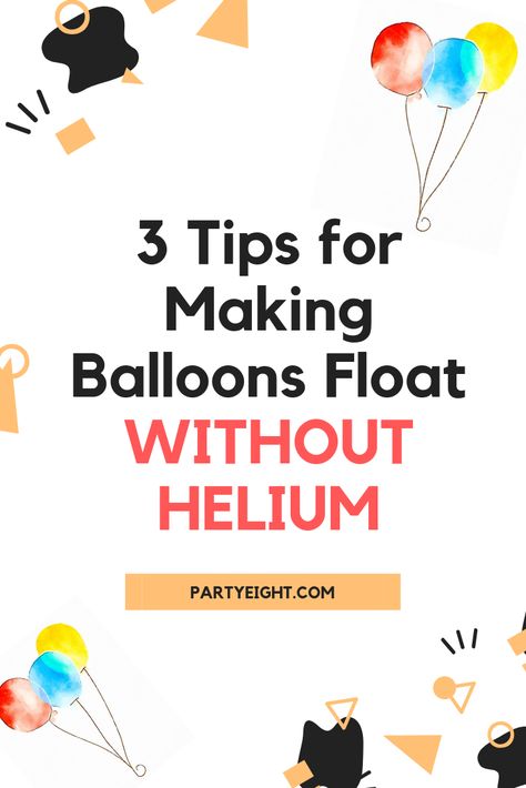 Graduation season has also become a peak time of helium shortage due to the high demand of floating balloons. As a party decor company, we feel an obligation to prevent over-using helium as we have figured out many other ways to make balloons float on ceiling. Blow Up Balloons Without Helium, How To Inflate Balloons Without Helium, Balloon Decorations No Helium, Retirement Party Decorations Balloons, Decorating With Helium Balloons, Mylar Balloons Decorations, How To Make Balloons Float Without Helium, Creative Events Ideas, How To Blow Up Balloons Without Helium