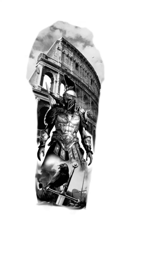 Ares Forearm Tattoo, Greek Gladiator Tattoo, Spartan Back Tattoo, Spartan Tattoo Forearm, 300 Spartans Tattoo Ideas, Ares Tattoo Design, Roman Tattoo Design, Spartans Tattoo, Gladiator Tattoo Design