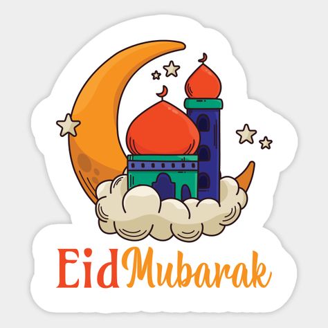 Eid Mubarak Stickers For Kids, Eid Mubarak Cards For Kids, Cute Eid Mubarak, Happy Eid Cards, Eid Mubarak 2022, Islamic Eid Mubarak, Diy Eid Gifts, Eid Mubarak Stickers, Diwali Photography