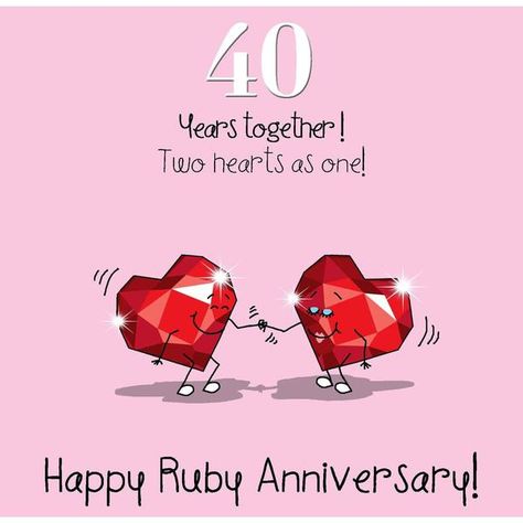 40th Anniversary Quotes, Anniversary Quotes For Couple, Marriage Anniversary Quotes, Anniversary Wishes For Couple, Happy 40th Anniversary, Wedding Anniversary Greeting Cards, 40th Anniversary Party, 40 Year Anniversary, Birthday Cards For Niece