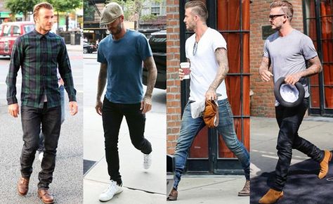 Tips To Dress Up Like David Beckham David Beckham Casual, Beckham Outfit, David Beckham Outfit, David Beckham Style Outfits, Summer Family Pictures, David Beckham Style, Beckham Style, Navy Outfit, 2016 Menswear