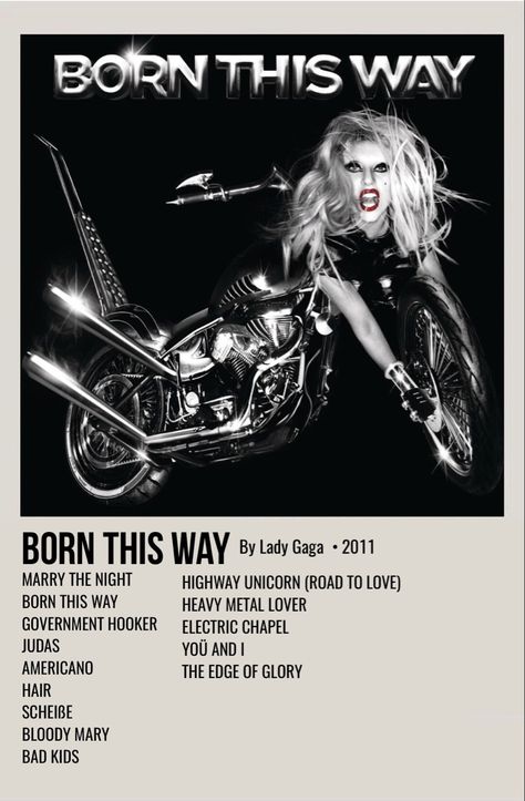 minimal polaroid album poster for born this way by lady gaga Lady Gaga Polaroid Poster, Lady Gaga Poster, Lady Gaga Songs, Lady Gaga Music, Musical Masterpiece, Lady Gaga Albums, Lady Gaga Song, Polaroid Album, The Fame Monster