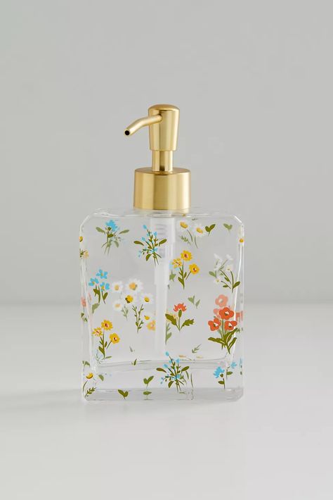 Flora Soap Dispenser | Urban Outfitters Dream Dorm, Floral Soap, Uo Home, Bathroom Inspo, Dream Room Inspiration, Cute Home Decor, Cute Room Decor, Room Inspiration Bedroom, Dream House Decor