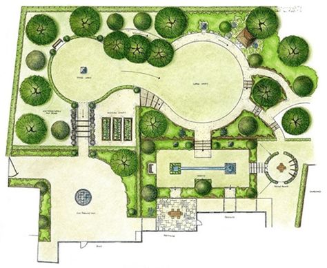 Cornwall Landscape, Landscape Gardening, Landscape Design Drawings, Plans Architecture, Desain Lanskap, Modern Landscape Design, Easy Landscaping, Garden Design Layout, Landscape Design Plans