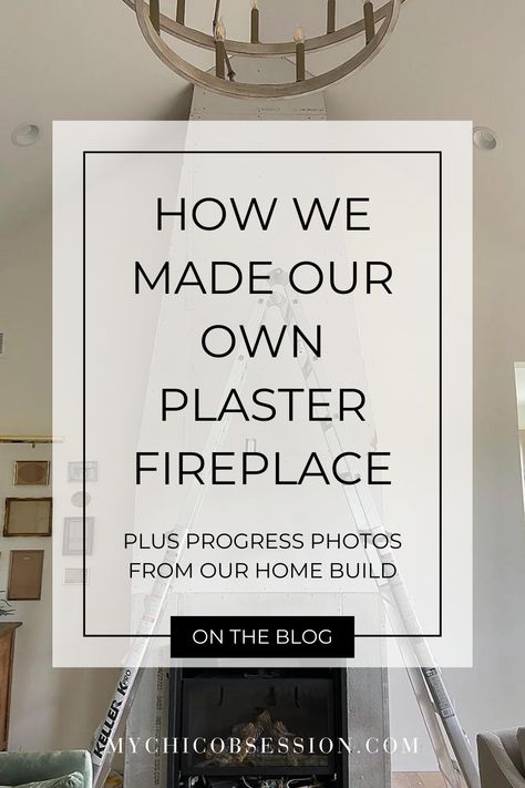 How To Plaster Over Stone Fireplace, Plaster And Tile Fireplace, Fireplace Plaster Modern, Plaster Over Tile Fireplace, How To Plaster Fireplace, Plaster Of Paris Fireplace, Diy Limestone Fireplace, Diy Stucco Fireplace, Plaster Fireplace Ideas