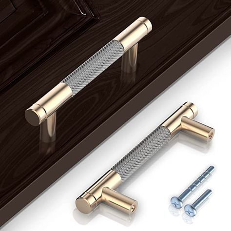 Gold And Silver Kitchen Hardware, Gold And Silver Cabinet Hardware, Grey Caninets Hardware, Kichan Profile Handle, Silver Kitchen Hardware, Knurled Cabinet Hardware, Silver Cabinet Hardware, Knurled Brass Kitchen Handles, Golden Cabinet Door Handle