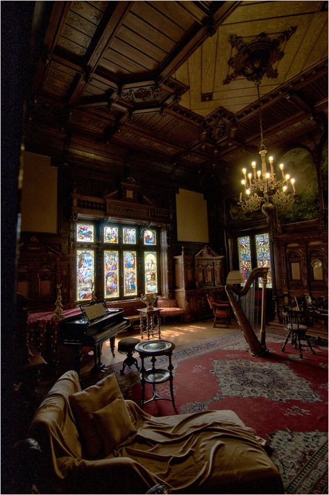 Peleș Castle, interior #1 | by Clive1945 Peles Castle, Victorian Interiors, Castles Interior, Design Living Room, Stained Glass Windows, Beautiful Interiors, Victorian Homes, 인테리어 디자인, My Dream Home