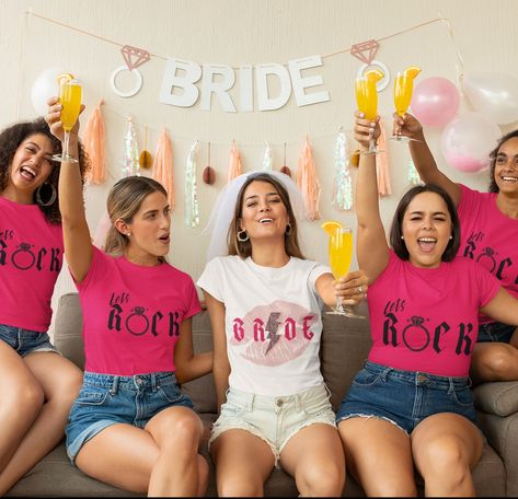 Bachelorette Party Matching, Cocktail Theme, Bridesmaid Tshirts, Matching Bridesmaids, Family Songs, Baghdad Iraq, Brides Babes, Bride Shirt, Bridesmaid Shirts