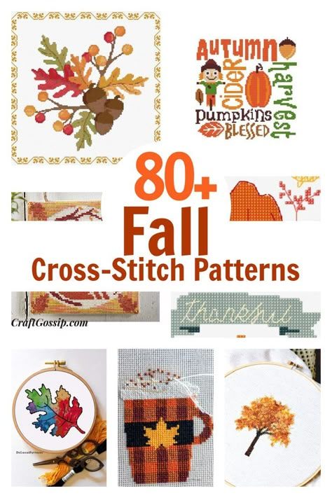 Cross Stitch Patterns Free Easy, Cross Stitch Patterns Free Printable, Cross Stitch Patterns Free Disney, Counted Cross Stitch Patterns Free, Autumn Cross Stitch Patterns, Cross Stitch Sampler Patterns, Unique Cross Stitch, Fall Cross Stitch, Easy Cross Stitch Patterns