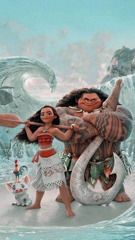 Moana Wallpaper Iphone, Disney Moana Art, Moana Movie, Moana Maui, Disney Princess Moana, Disney Cuties, Disney Characters Wallpaper, Wallpaper Iphone Disney Princess, Cute Disney Pictures