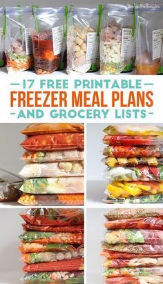 Freezer Meals With Grocery List, Freezer Meals With Shopping List, Mspi Recipes, Freezing Recipes, Freezer Ideas, Resep Makanan Beku, Family Freezer, Moms Kitchen, Freezer Dinners