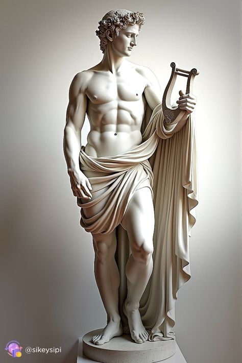 https://buysnap.tech/sikeysipi ✨This magnificent image of Apollo, generated by AI, embodies divine beauty and mythology. Add this unique work to your collection or use it to decorate your space. Visit our Telegram channel to purchase this image and discover other masterpieces! #Apollo #AIArt #GreekMythology #DigitalArt #BuyNow Greek Man Sculpture, Apollo Statue Tattoo, Greek Statues Male, Greek Mythology Apollo, Apollo Sculpture, Greek God Sculptures, Greek Mythology Statue, Apollo Statue, Male Body Art