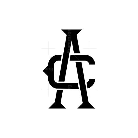 Use letter A and C for combination monogram logo C A Monogram, A And C Logo, Ca Monogram, Ac Logo Design, Aj Monogram, Biscuit Butter, Ac Monogram, Monogram Letters Font, Masculine Monogram