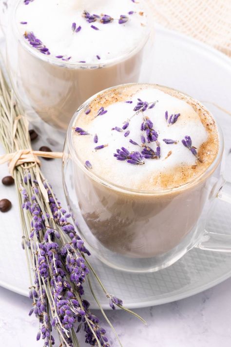 Simple Lavender Syrup for Coffee Recipe | Cozymeal Lavender Syrup For Coffee, Syrup For Coffee, Lavender Drink, Benefits Of Lavender, Lavender Latte, Lavender Recipes, Lavender Syrup, Fitness Plans, Nourishing Foods