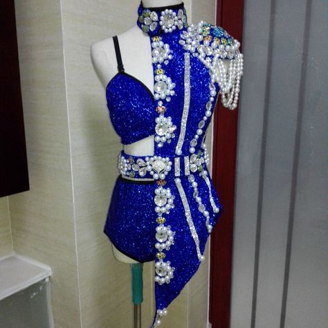 2015 stage costume for singers  - since we have a choice, I was just looking at the right side with a different set of fasteners up the middle Singer Costumes, Vegas Outfit, Dance Outfit, Women Ideas, Costume Women, Stage Outfit, Rave Outfit, Pride Outfit, Stage Costume