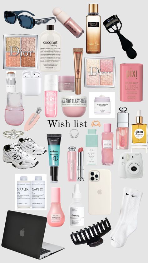 #wishlist Aesthetic Wishlist Ideas, Phone Cases Ideas, Blue Neon Lights, Cute Christmas Ideas, Girly Makeup, Preppy Gifts, Christmas Ideas Gifts, Basic Skin Care Routine, Top Skin Care Products