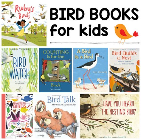 Bird Books for Kids with an Editable PDF Library Checklist - create your own book list! #1plus1plus1 #homeschool #homeschooling #childrensbooks #totschool #preschool #birds #earlychildhood #booklists Books About Birds, Preschool Birds, Bird Activities, Homeschool Units, Zoo Preschool, Nature Learning, Bird Ideas, Birds For Kids, Dream Classroom