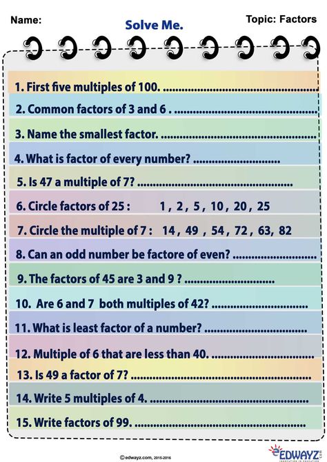 Factors and multiples as practice worksheets Multiples Worksheet, Math Factors, Factors Worksheet, Finding Factors, Mental Maths Worksheets, Mental Maths, Common Multiples, Factors And Multiples, Math Practice Worksheets