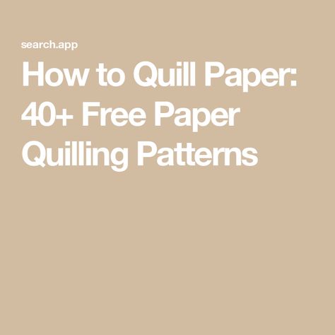 How to Quill Paper: 40+ Free Paper Quilling Patterns Free Paper Quilling Patterns, Free Quilling Patterns, Quilling Patterns Tutorials, Craft Paper Design, Recycled Paper Crafts, Quilling Pattern, Quilling Animals, Paper Quilling For Beginners, Paper Quilling Tutorial