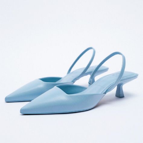 Vw Wedding, Light Blue Heels, Glass Heels, Pink Toes, Summer Soft, Heel Design, Blue Heels, Buckled Heels, Purple Light