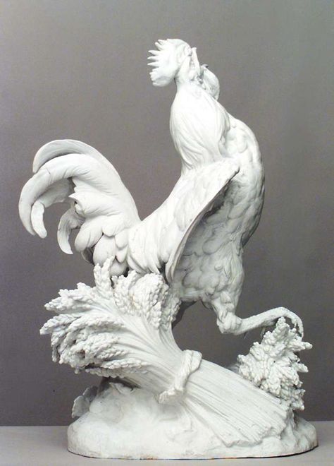 19th c. White Porcelain Rooster Harvest Sculpture For Sale at 1stdibs Jungle Room Decor, White Rooster, Rooster Statue, Deco Marine, Ceramic Rooster, Jungle Room, Rooster Decor, French Victorian, Sculptures For Sale