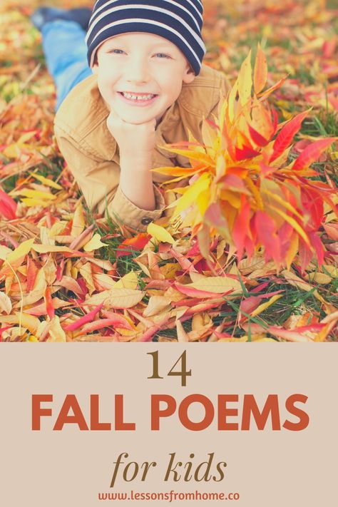 Fall Poems For Kindergarten, Pumpkin Poems For Kids, Short Fall Poems, Fall Poems For Preschool, Autumn Poems For Kids, September Poems For Kids, Autumn Poems Poetry, Fall Poems For Kids, Poem For School