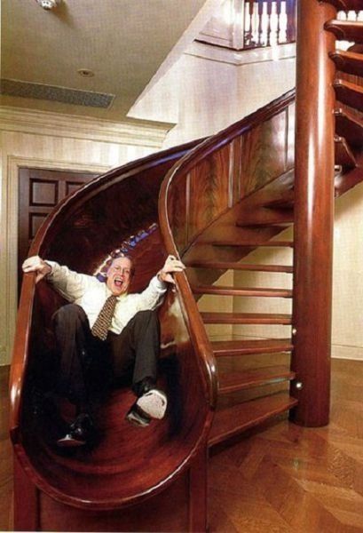 Staircases Ideas, Staircase Slide, Hidden Passageways, Stair Slide, درج السلم, Awesome Inventions, Spiral Stair, Indoor Slides, House Staircase