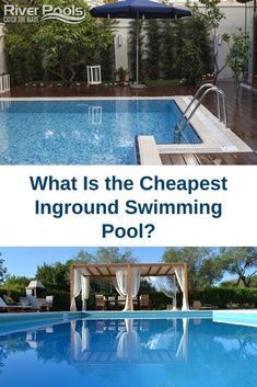 Budget Swimming Pool Ideas, 10 X 15 Inground Pool, Cheap Pools Inground, Cheapest Pool Ideas, Inexpensive Pool Ideas Inground, Backyard Pools Ideas Inground Budget, Inground Pool And Patio Ideas, Types Of Inground Pools, Pool Installation Inground